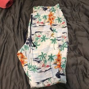 Funky flamingo pants